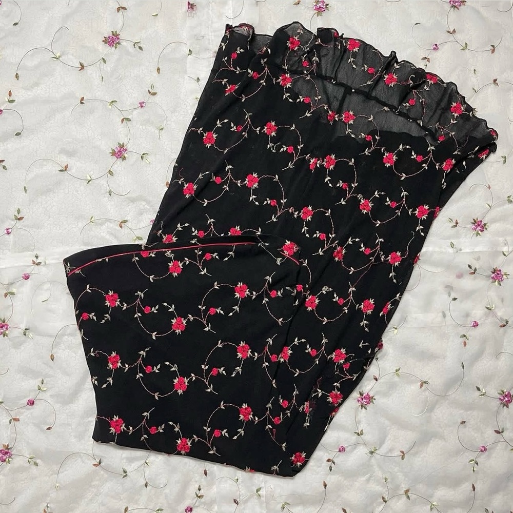 Vintage Asymmetrical Floral Dress